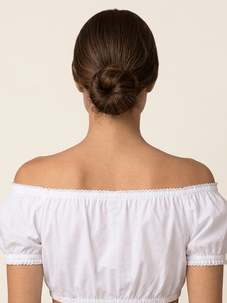 Dirndlbluse - Dirndlbluse Barbie weiß - Dirndl.com