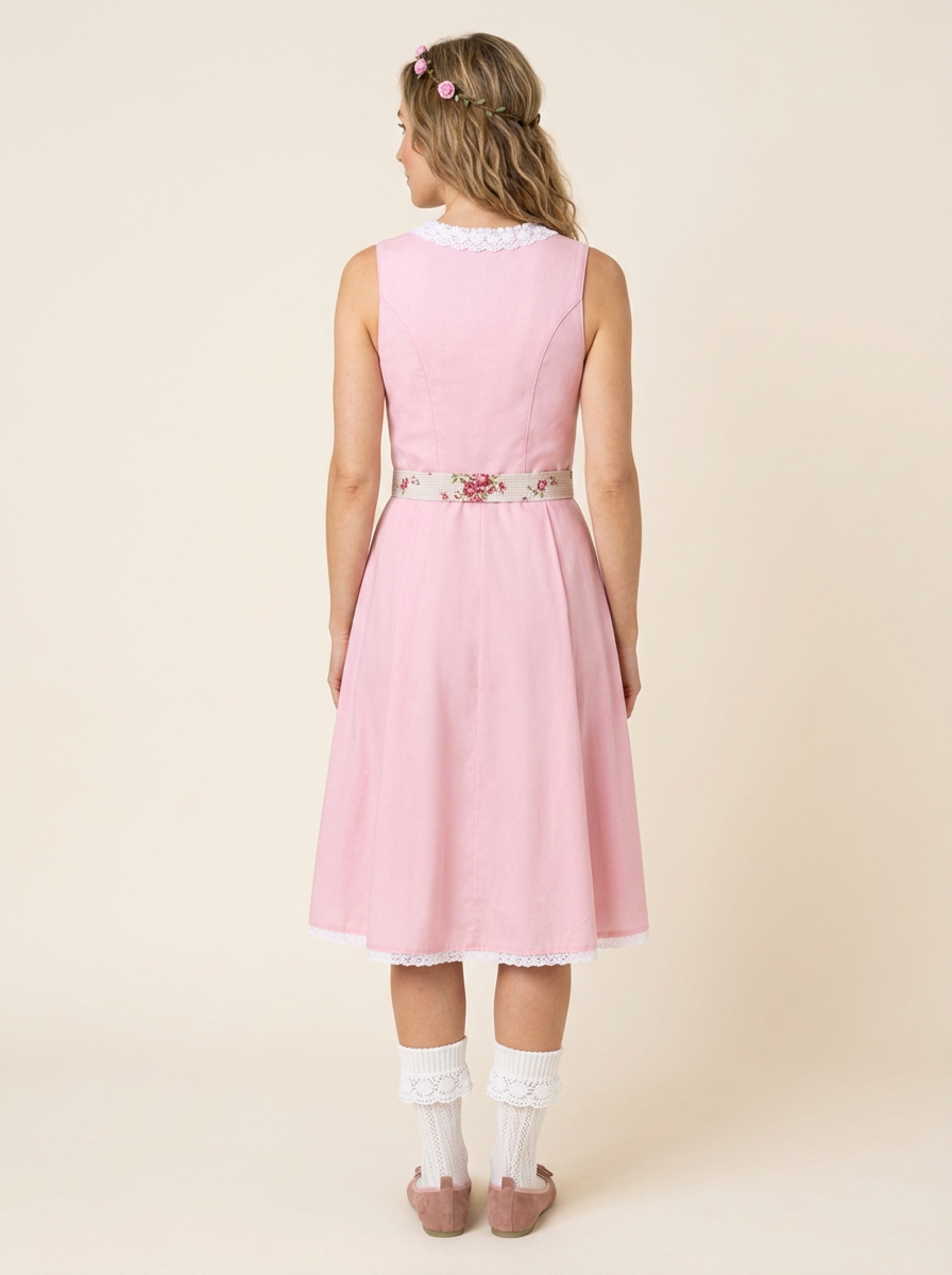 Dirndl Antonia rosa Rückansicht