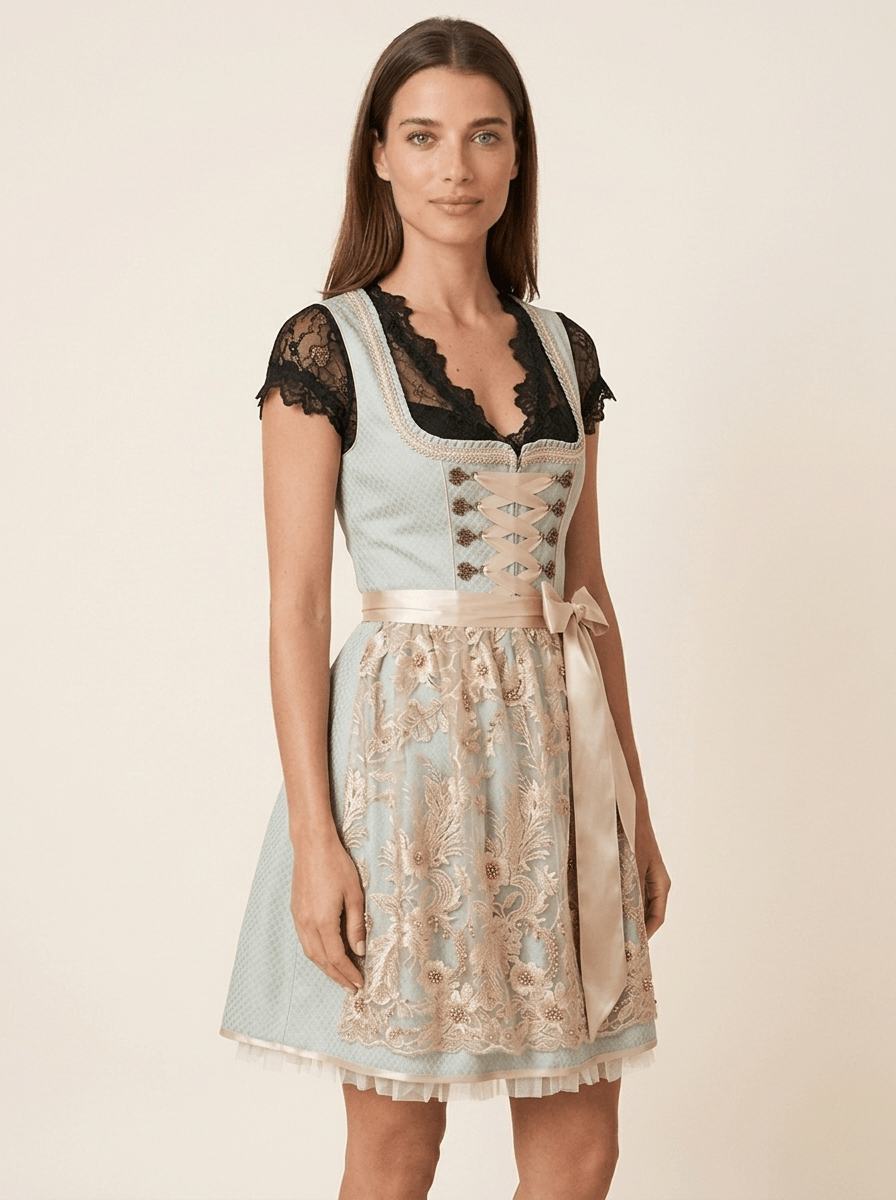Dirndlbluse - Dirndlbluse Alika schwarz - Dirndl.com