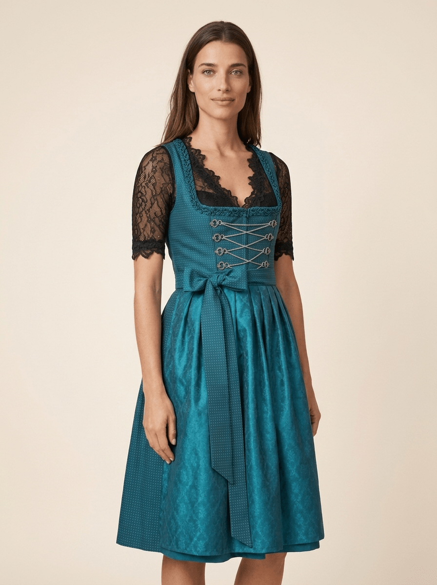 Dirndlbluse - Dirndlbluse Valentina schwarz - Dirndl.com