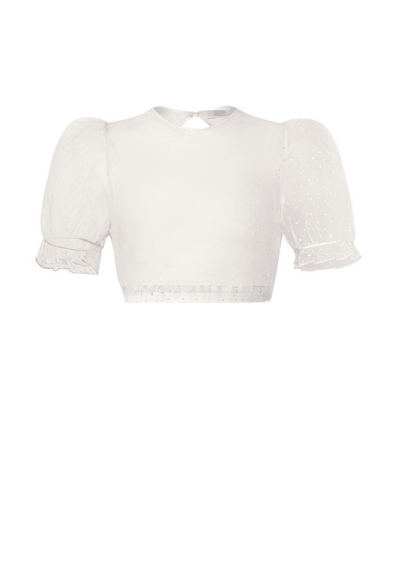 Dirndlbluse - Dirndlbluse Heimatweiß - Dirndl.com