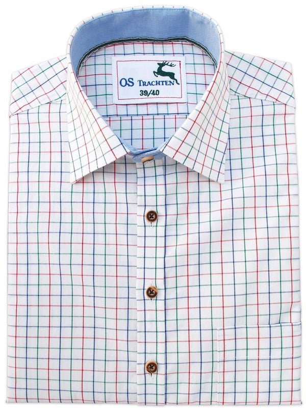 Trachtenhemd - Trachtenhemd Mondo bunt kariert langarm - Dirndl.com