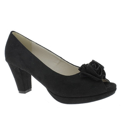 Trachtenschuh - Trachtenpumps Dorle schwarz - Dirndl.com