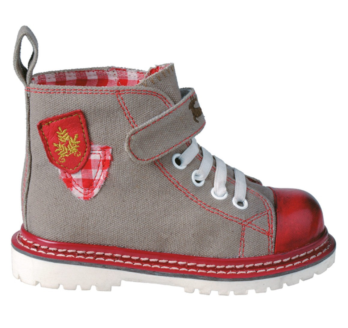 Kindertrachtenstiefel Jojo helloliv-rot