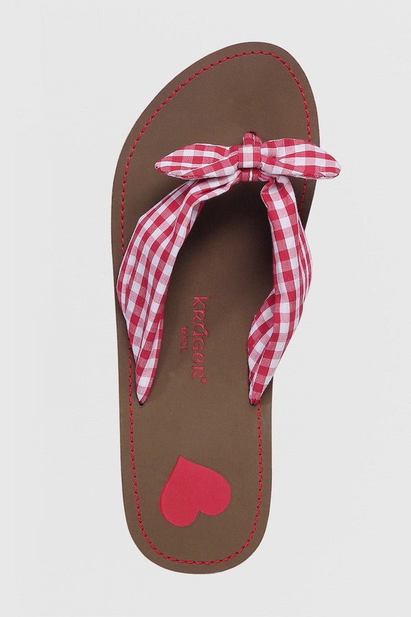 Trachtenschuh - Zehentrenner Sunbeam rot - Dirndl.com