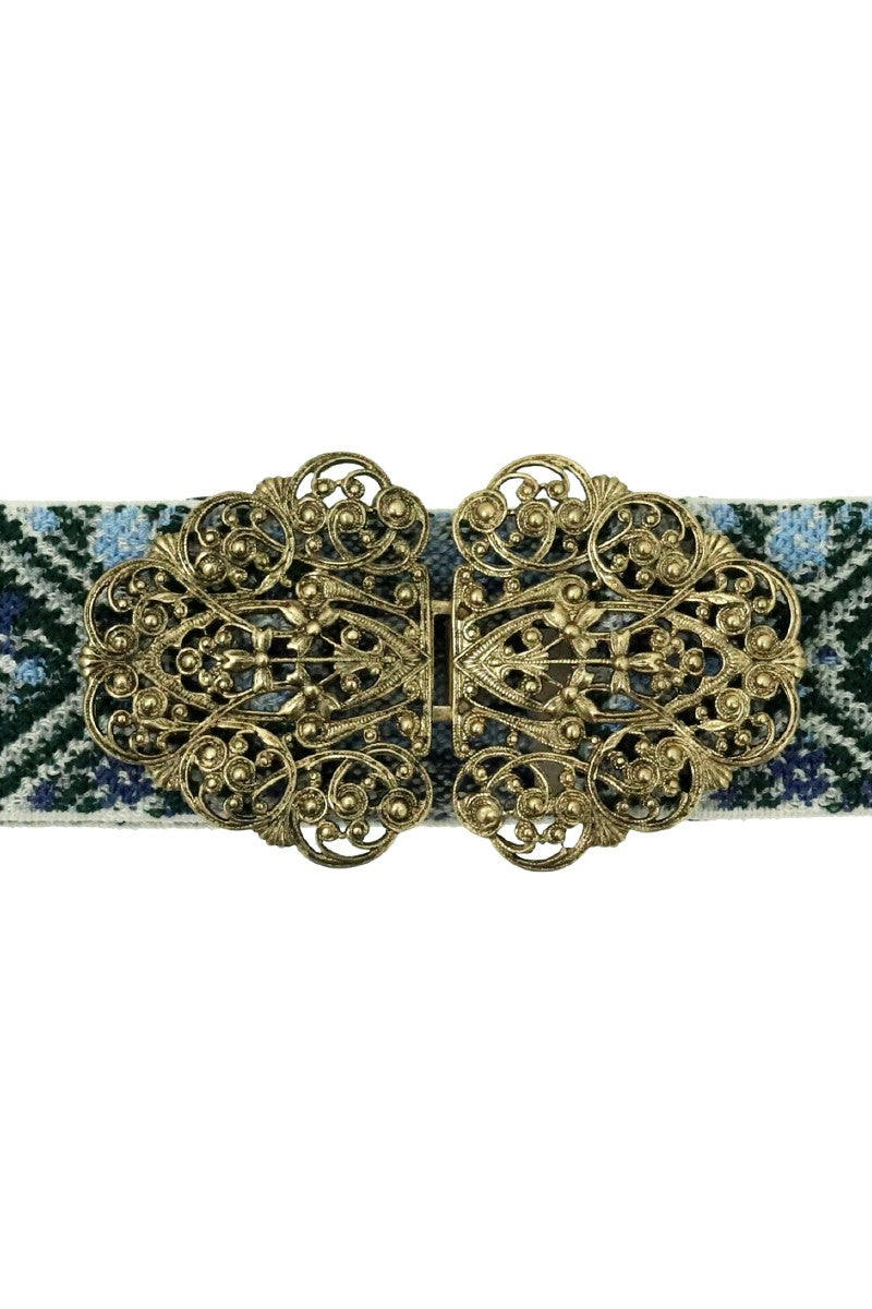 Trachtengürtel Ella blau gold