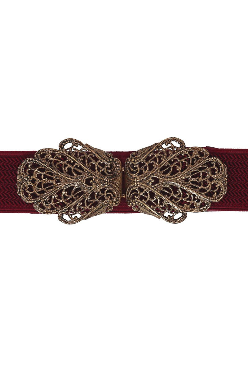 Trachtengürtel Malin bordeaux gold