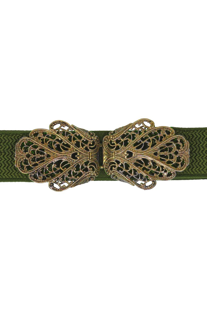 Trachtengürtel Malin grün gold