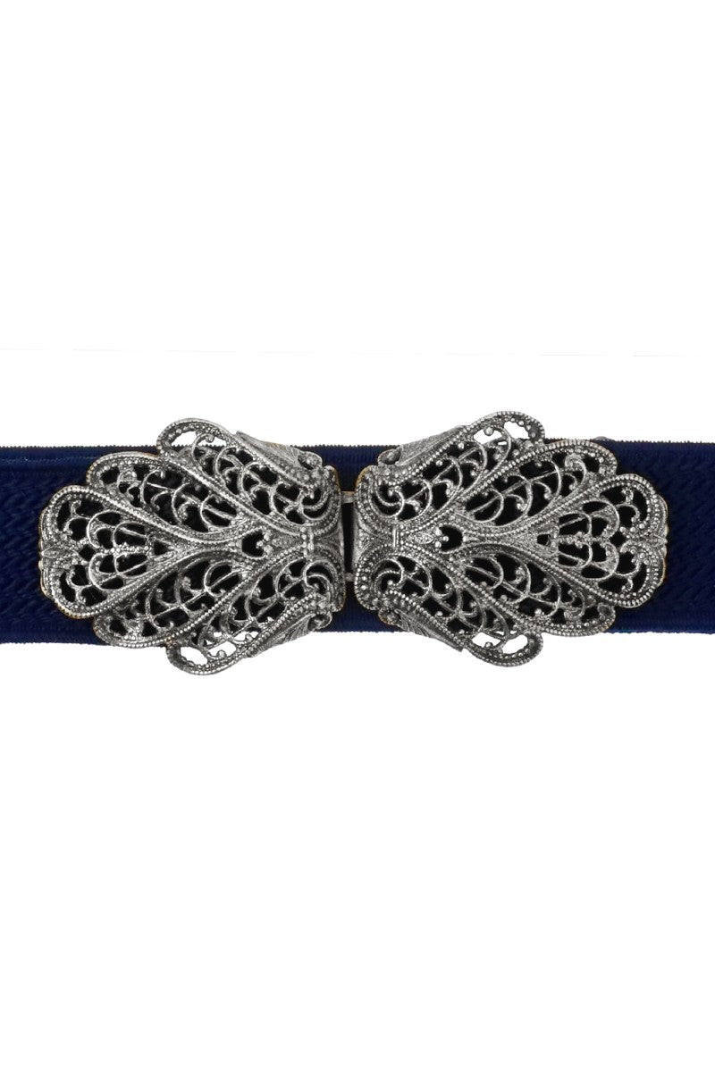 Trachtengürtel Malin blau silber