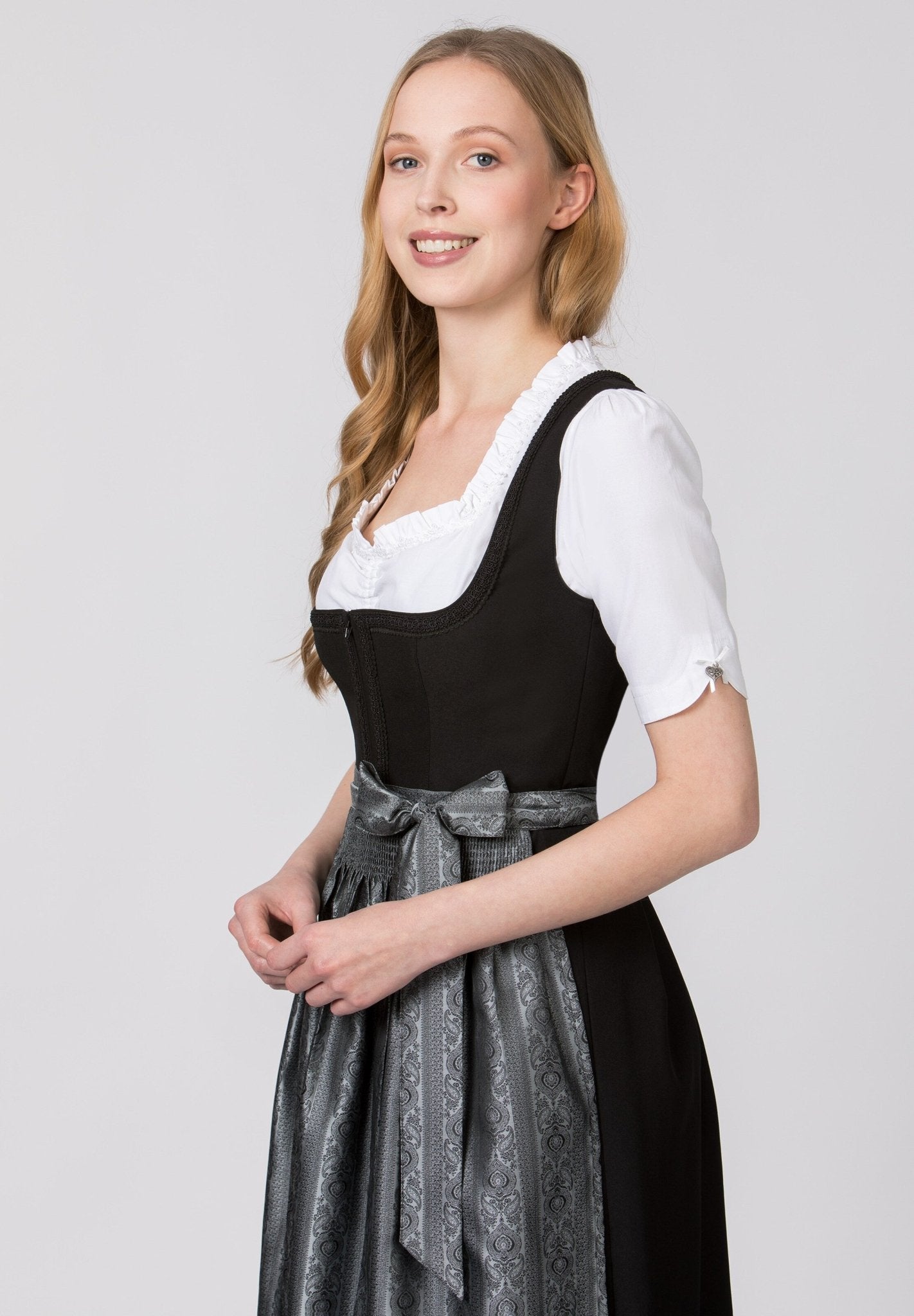 Dirndlschürze - Schürze Corinna Grau - Dirndl.com