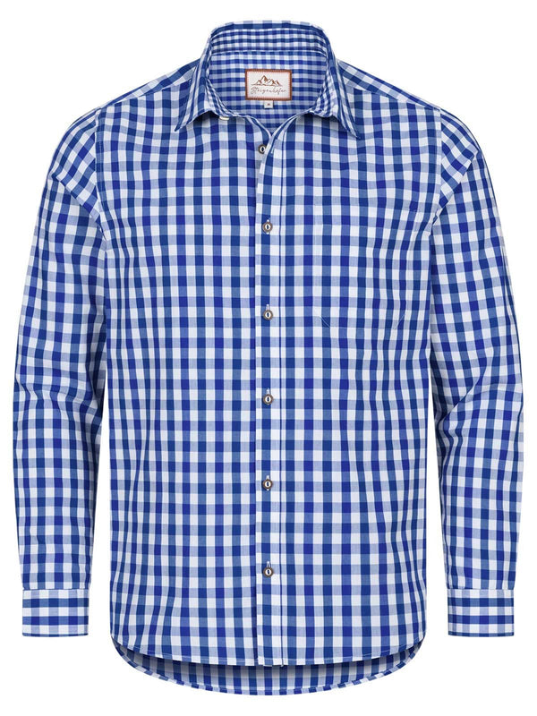  - Herrenhemd Raffa blau; Größe: L - Dirndl.com