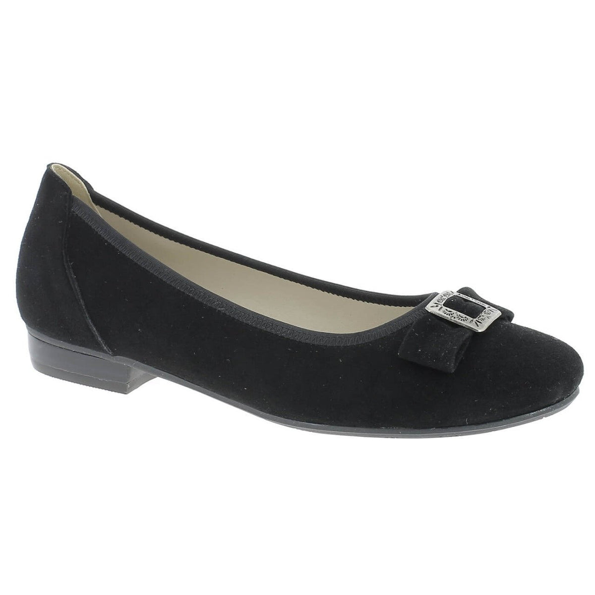 Trachtenschuh - Ballerina Sandra schwarz - Dirndl.com