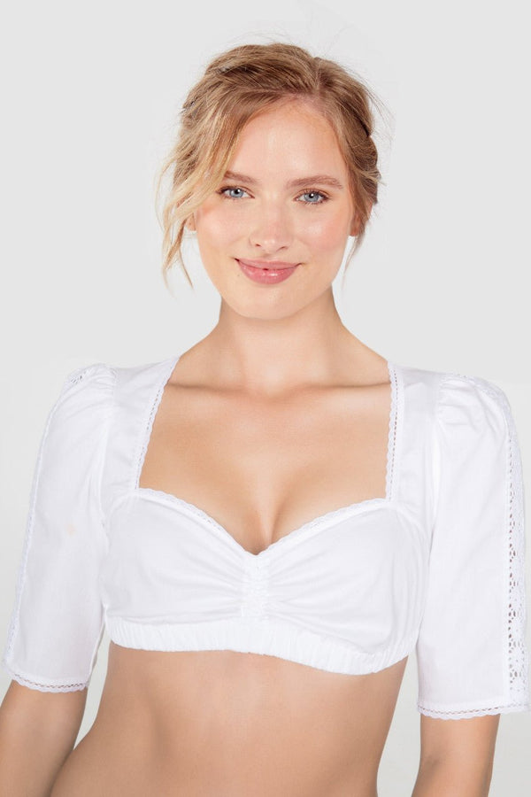 Dirndlbluse - Dirndlbluse Selma lang Jersey - Dirndl.com