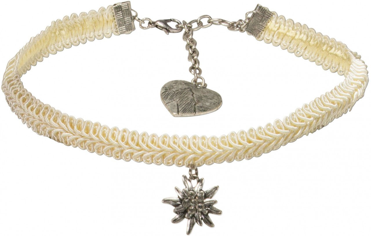Borten-Kropfband Marlene creme
