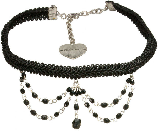 Kropfband - Borten - Kropfband Felicitas schwarz - Dirndl.com