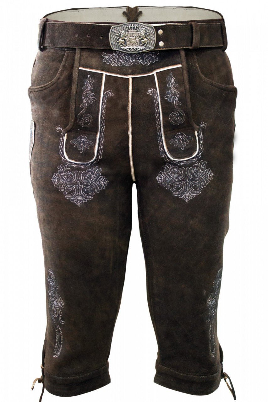 Lederhose - Kniebund Wildbock Lederhose Elijah - Dirndl.com