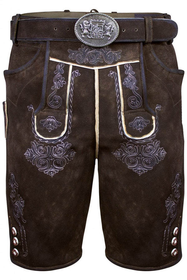 Lederhose - Kurze Wildbock Lederhose Elijah - Dirndl.com
