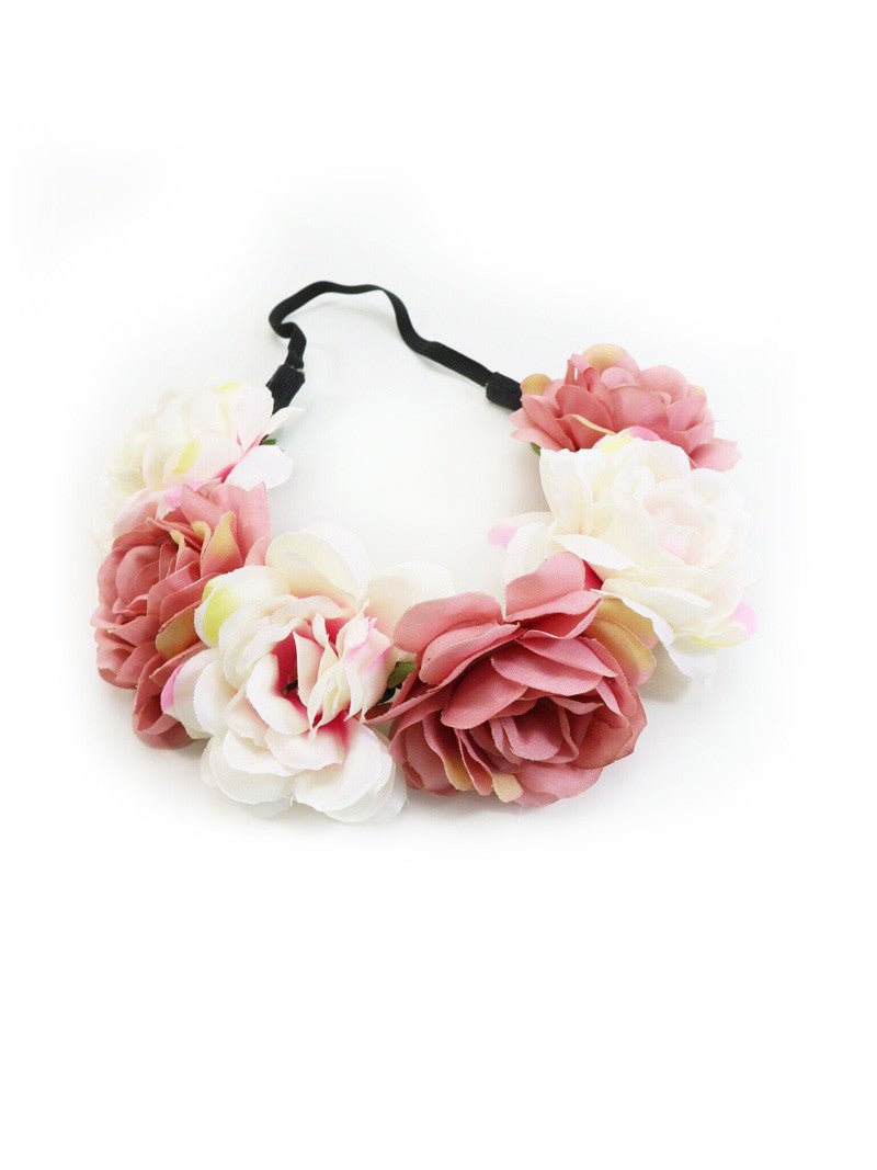 Haarband - Haarband Elfenzauber rosé - creme - Dirndl.com