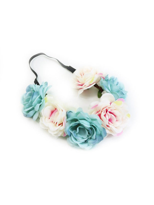 Haarband - Haarband Elfenzauber türkis - creme - Dirndl.com