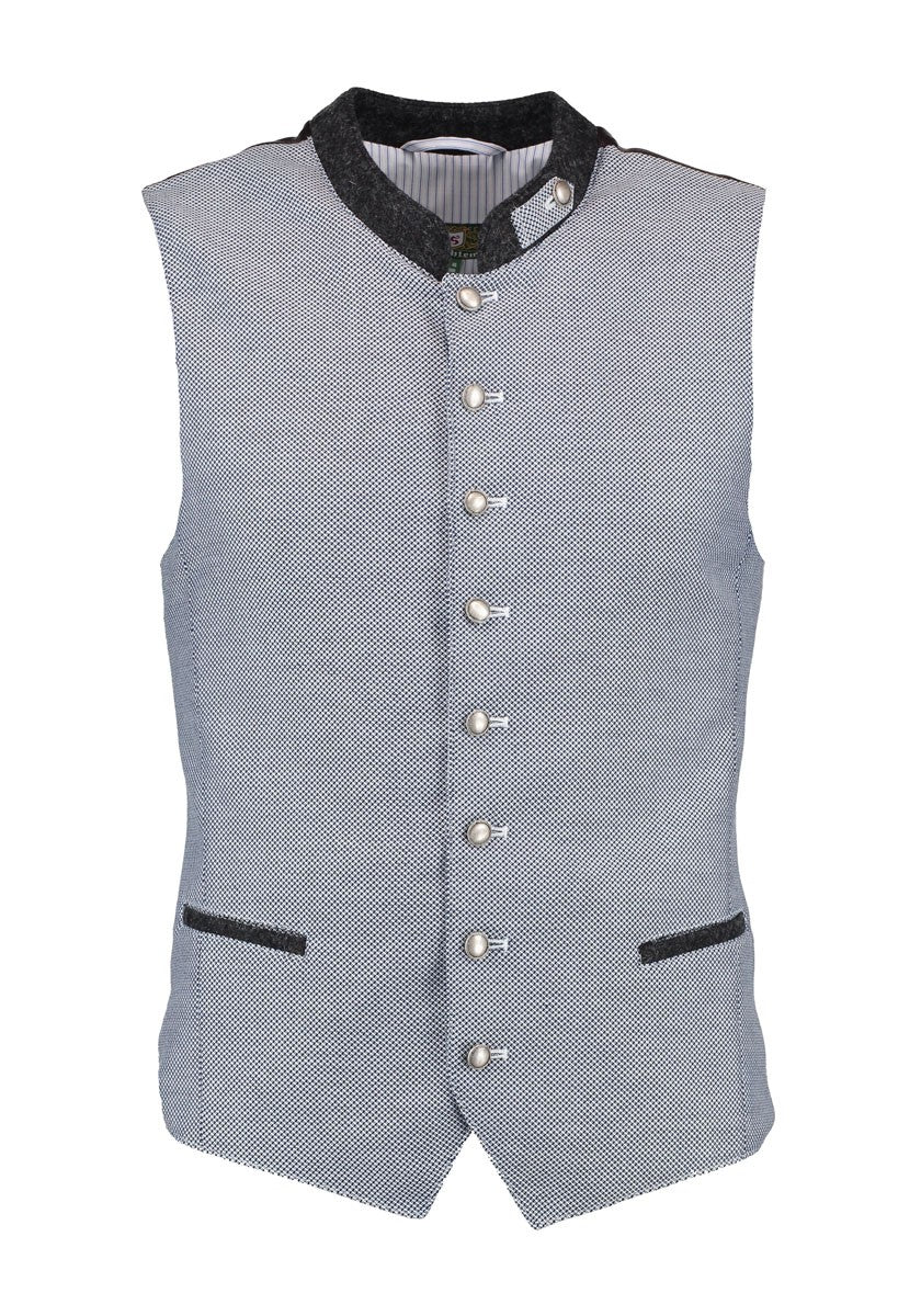 Trachtenweste - Trachtenweste Julian in hellblau - Dirndl.com