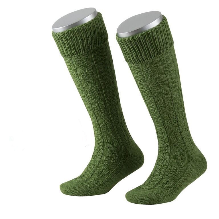 Strumpf - Kinderstrumpf mit Kniebund in Apfelgrün - Dirndl.com