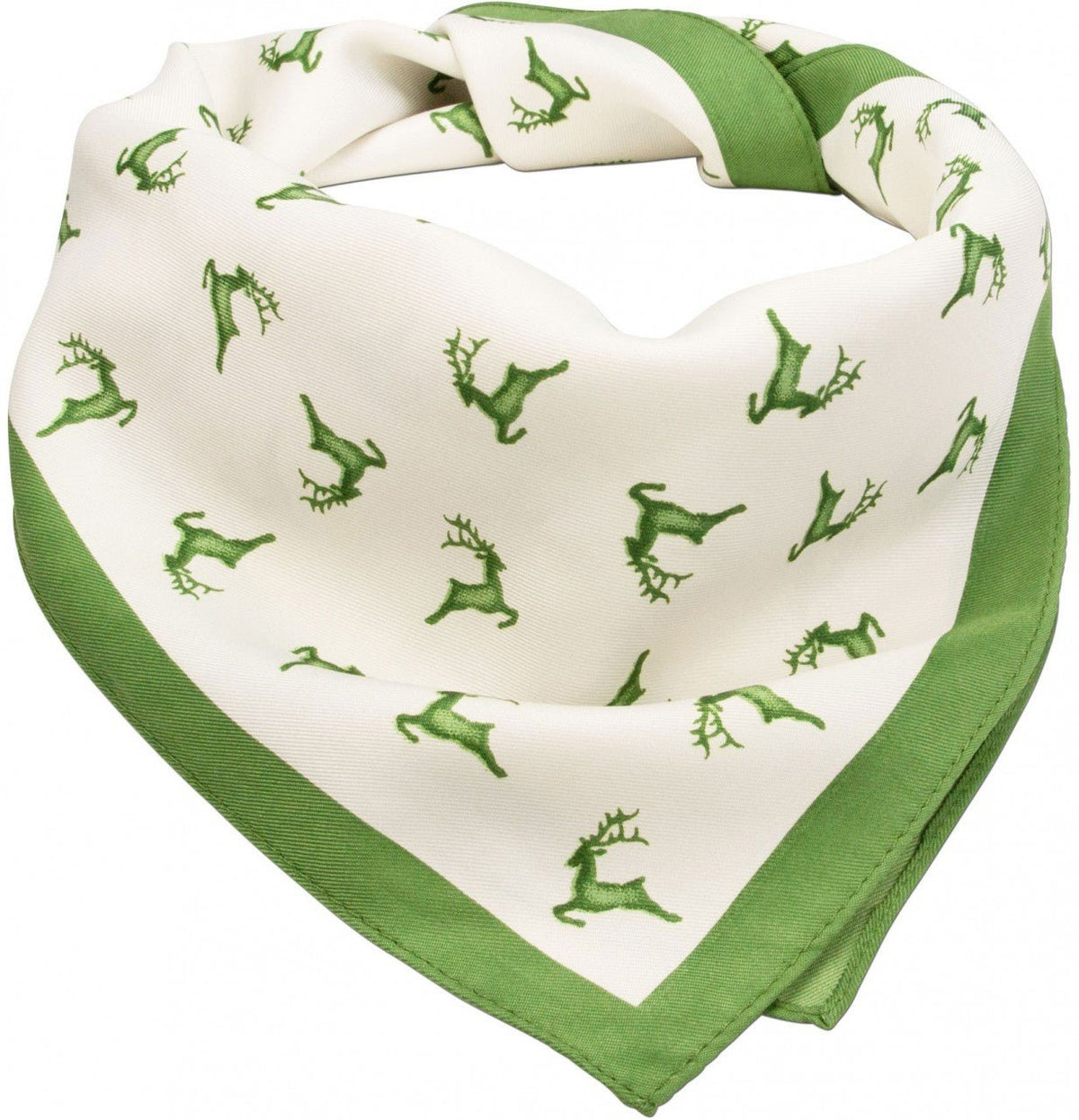 Trachtentuch - Trachten Tuch Hirschfestl grün - Dirndl.com