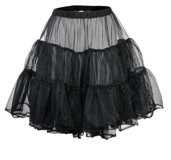 Unterrock - Petticoat schwarz kurz - Dirndl.com