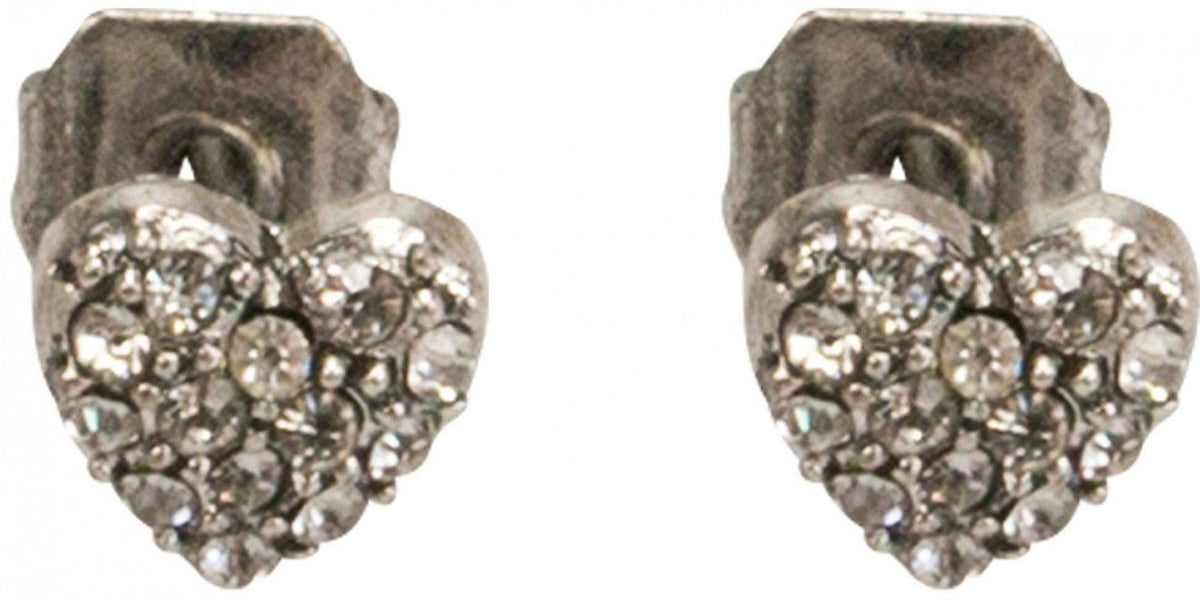 Ohrring Ohrstecker - Ohrstecker Strass - Herzal klar - Dirndl.com