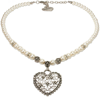 Kette - Perlenhalskette Alisa creme - Dirndl.com