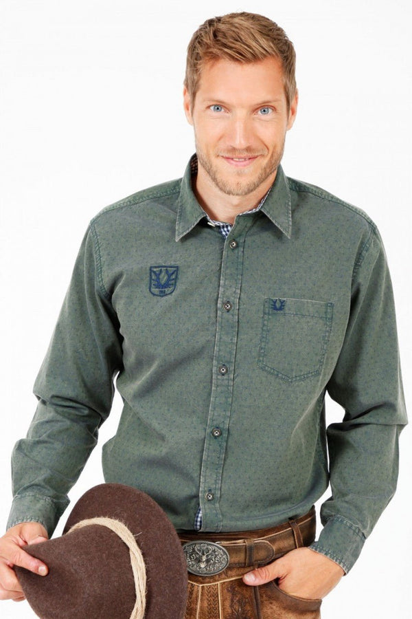 Trachtenhemd - Trachtenhemd Johannes langarm - Dirndl.com