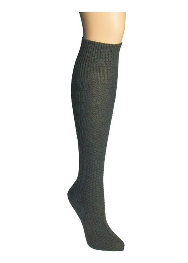 Strumpf - Trachten Kniestrümpfe dunkelgrün - Dirndl.com