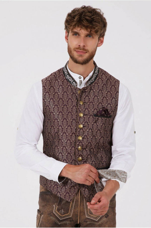 Trachtenweste - Trachtenweste Janko Rot - Dirndl.com