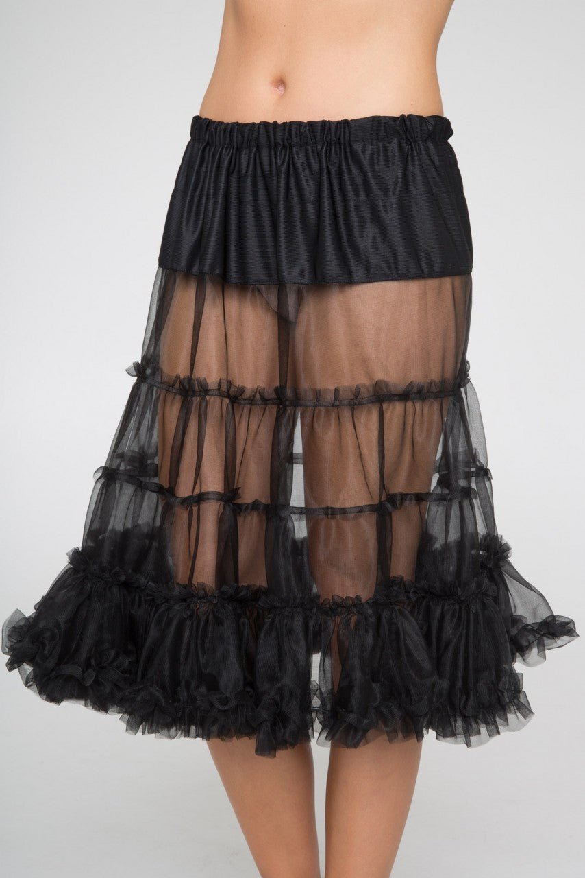 Unterrock - Petticoat Schwarz - Dirndl.com