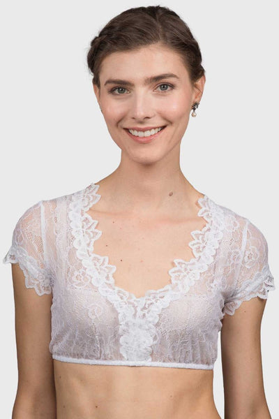 Dirndlbluse - Dirndlbluse Alika weiß - Dirndl.com