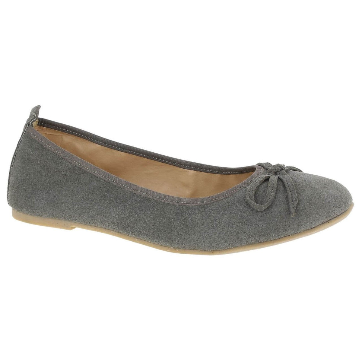 Trachtenschuh - Ballerina Iris anthrazit - Dirndl.com