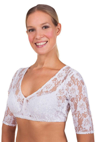 Dirndlbluse - Dirndlbluse Mia weiß - Dirndl.com