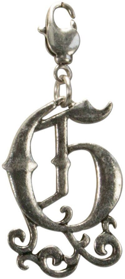 Anhänger - Buchstabe G - Trachtenanhänger altsilber - Dirndl.com