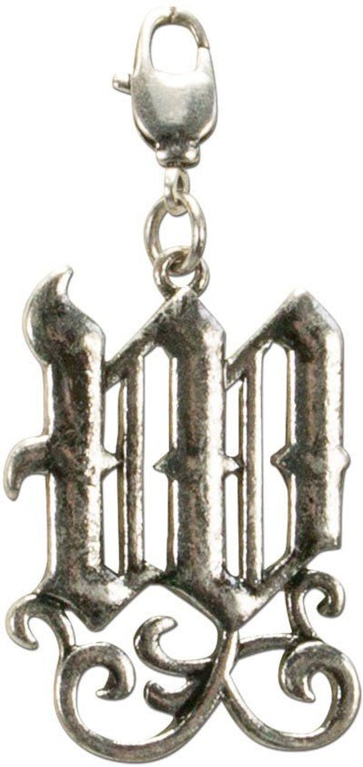 Anhänger - Buchstabe W - Trachtenanhänger altsilber - Dirndl.com