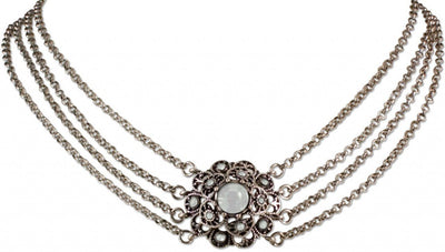 Kette - Collier Paulina altsilber - Dirndl.com