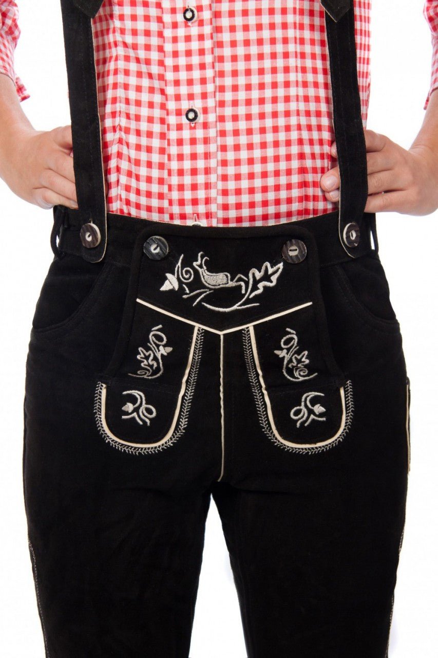 Lederhose - Lederhose Moni schwarz - Dirndl.com