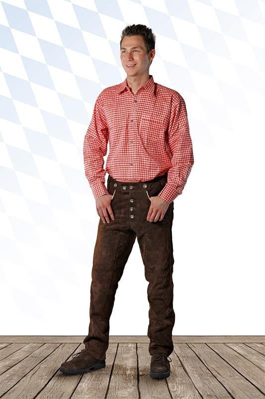 Lederhose - Lederhose Christian dunkelbraun - Dirndl.com
