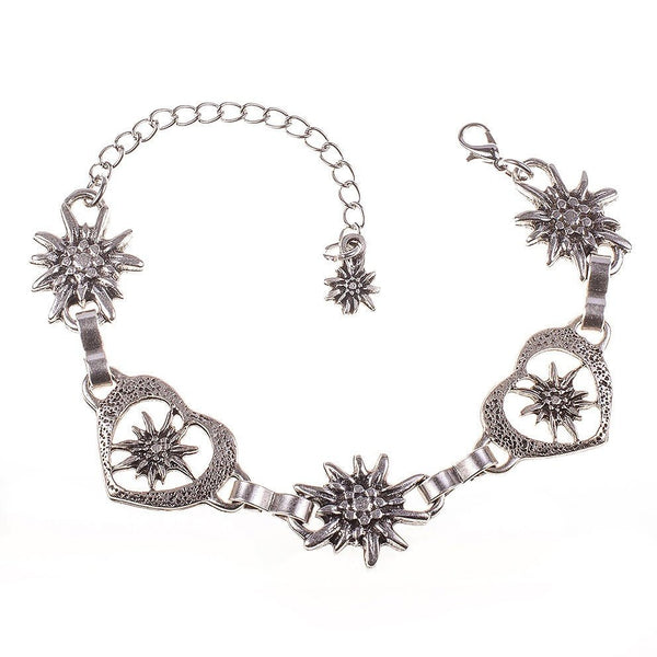 Armband - Armband Edelweiß - Herz - Dirndl.com