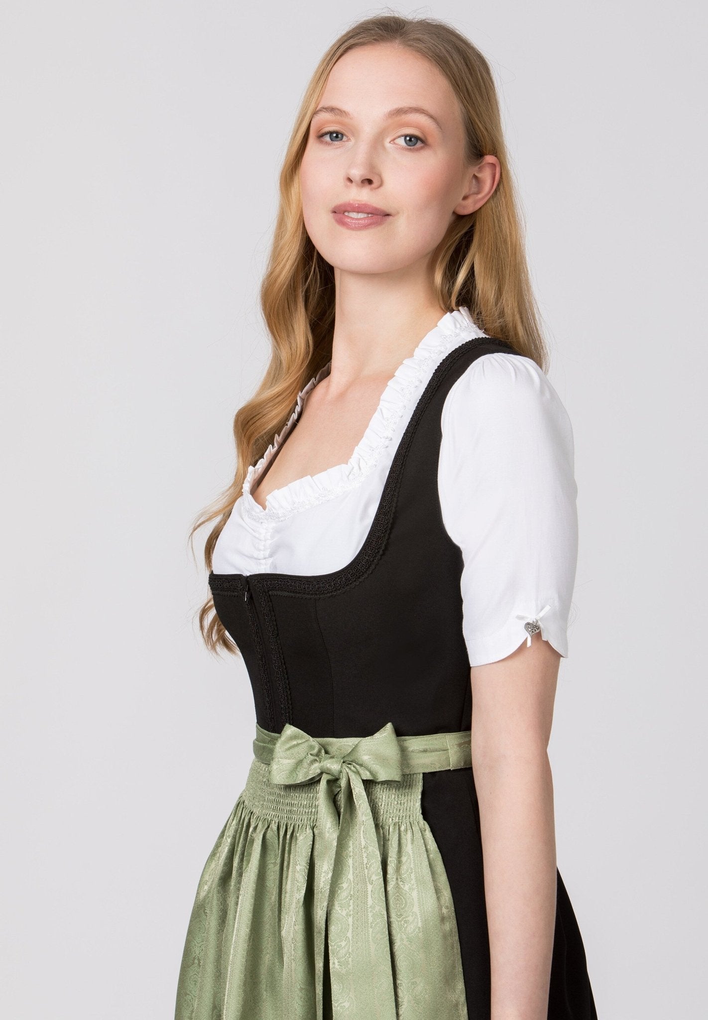 Dirndlschürze - Schürze Corinna Hellgrün - Dirndl.com