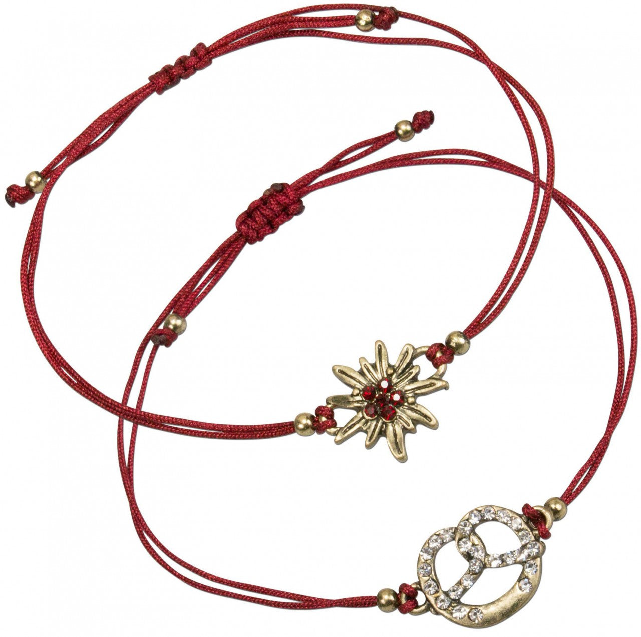 Ensemble bracelet traditionnel rouge