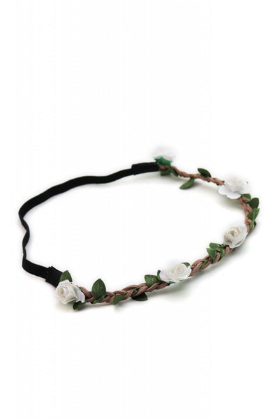 Haarband - Filigranes Haarband mit kleinen weißen Blüten - Dirndl.com