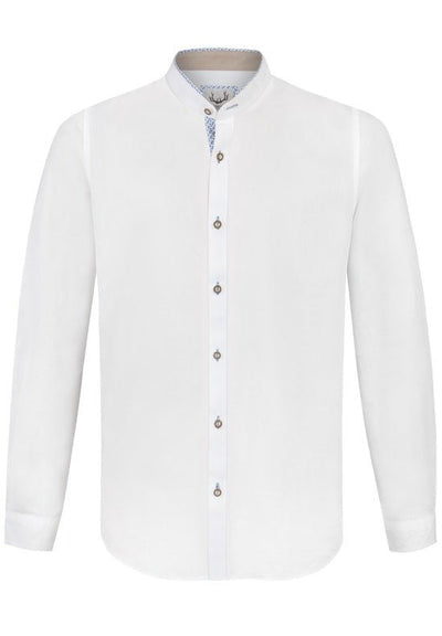 Trachtenhemd - Herrenhemd Raffa blau - Dirndl.com