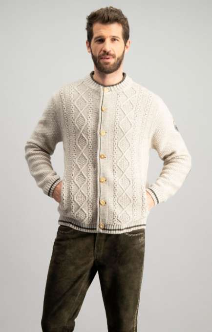 Trachtenstrickjacke - Trachtenstrickjacke Anton natur - Dirndl.com