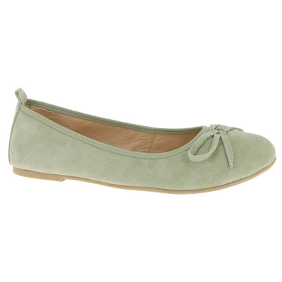 Trachtenschuh - Ballerinas Iris kaki - Dirndl.com