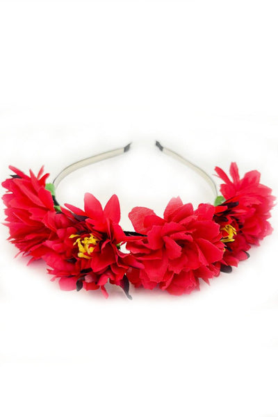 Haarreifen - Roter Haarreif Julietta - Dirndl.com