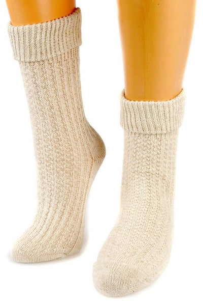 Strumpf - Trachtensocken klassisch naturfarben - Dirndl.com